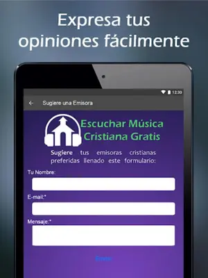 Escuchar Música Cristiana Gratis android App screenshot 0