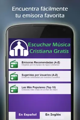 Escuchar Música Cristiana Gratis android App screenshot 12