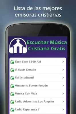 Escuchar Música Cristiana Gratis android App screenshot 13