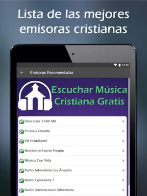 Escuchar Música Cristiana Gratis android App screenshot 3