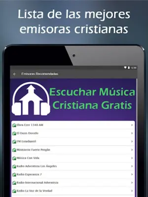 Escuchar Música Cristiana Gratis android App screenshot 8